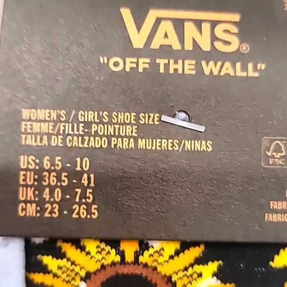 Vans Sunflower Mix 3PK Socks- Multi - Picture 7 of 7